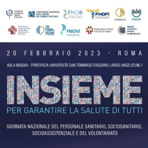 Giornata nazionale del personale sanitario, socio-sanitario, socio-assistenziale e del volontariato